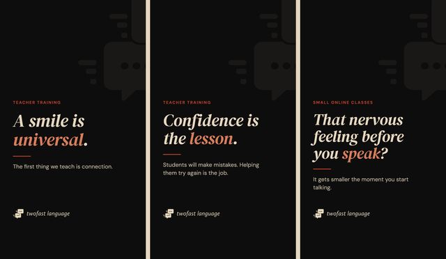Three real Instagram covers made by the script, in the brand's dark style with serif headlines.
